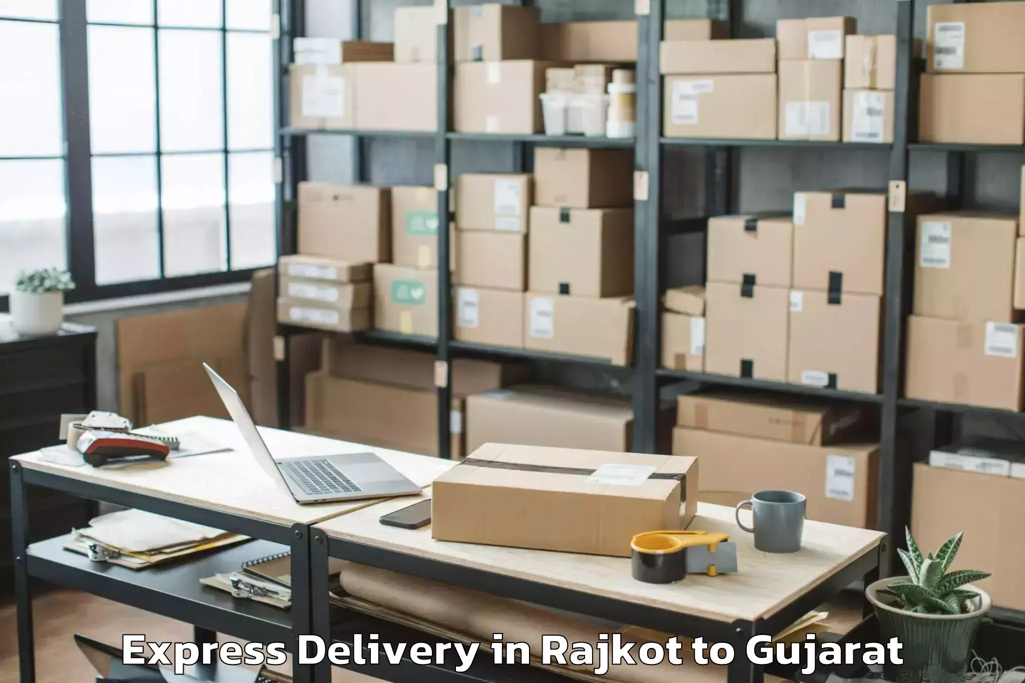 Discover Rajkot to Bhanvad Express Delivery